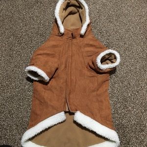 Large Dog Sweater - Hooded Sherpa Jacket